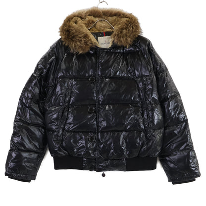 MONCLER BULGARIE Inner Boa Hooded Nylon Jacket Black Size 3