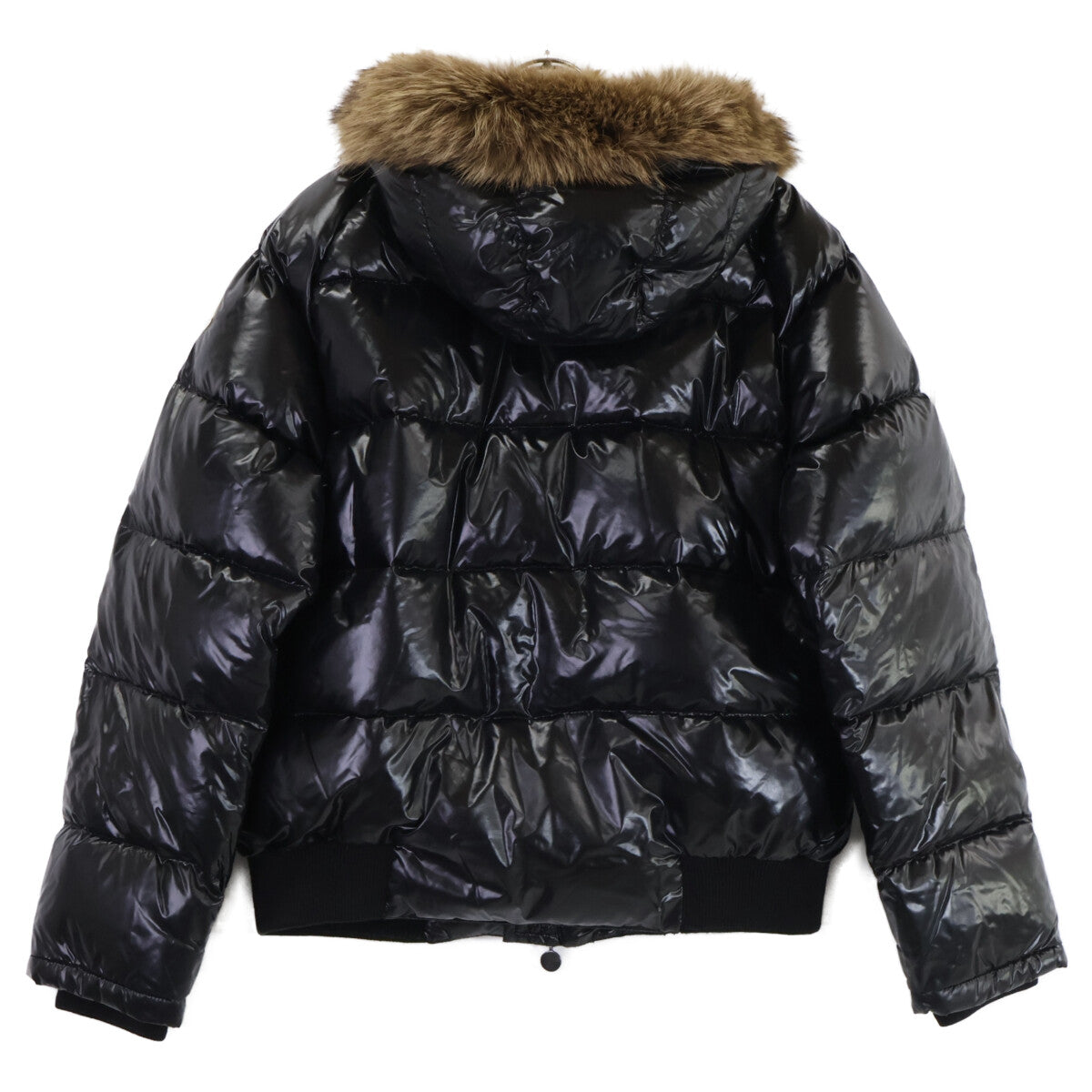 MONCLER BULGARIE Inner Boa Hooded Nylon Jacket Black Size 3
