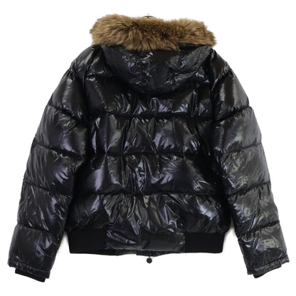 MONCLER BULGARIE Inner Boa Hooded Nylon Jacket Black Size 3