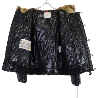 MONCLER BULGARIE Inner Boa Hooded Nylon Jacket Black Size 3
