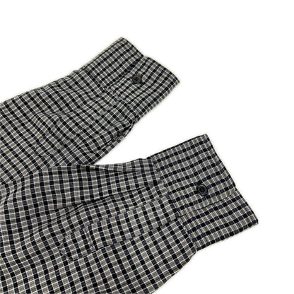 ULTERIOR Black Super Light Wool Check Shirt Size 5