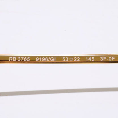 Ray-Ban RB3765 Irregular Sunglasses Gold Size 53X22 145