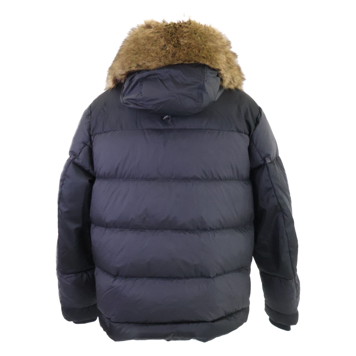 Moncler MEIDOB Eco-Fur Hooded Down Jacket Black Size 3