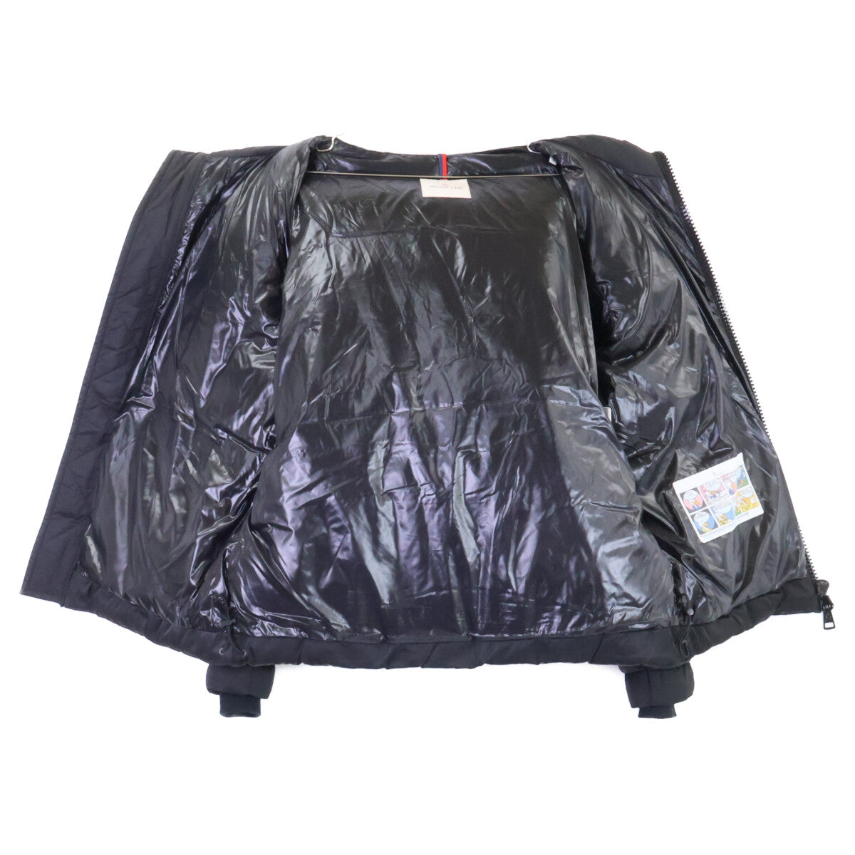 Moncler MEIDOB Eco-Fur Hooded Down Jacket Black Size 3