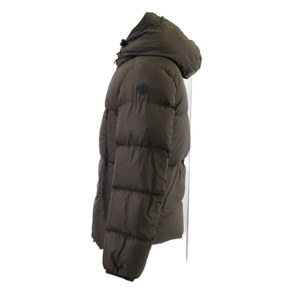 MONCLER Montclar Khaki Hooded Down Coat Size 1