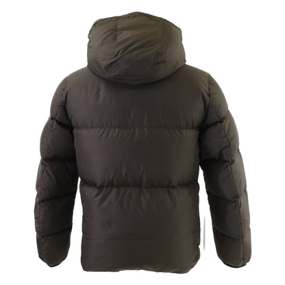MONCLER Montclar Khaki Hooded Down Coat Size 1