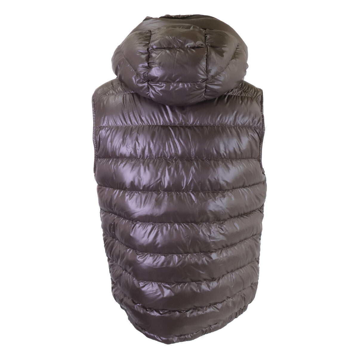 MONCLER 24' Barant Hooded Down Vest Brown Size 3