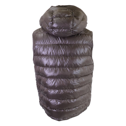 MONCLER 24' Barant Hooded Down Vest Brown Size 3