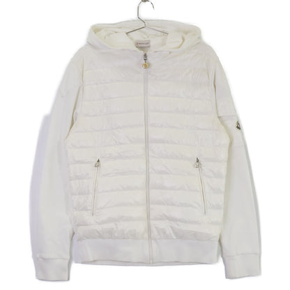 MONCLER Hooded Down Jacket White Size S