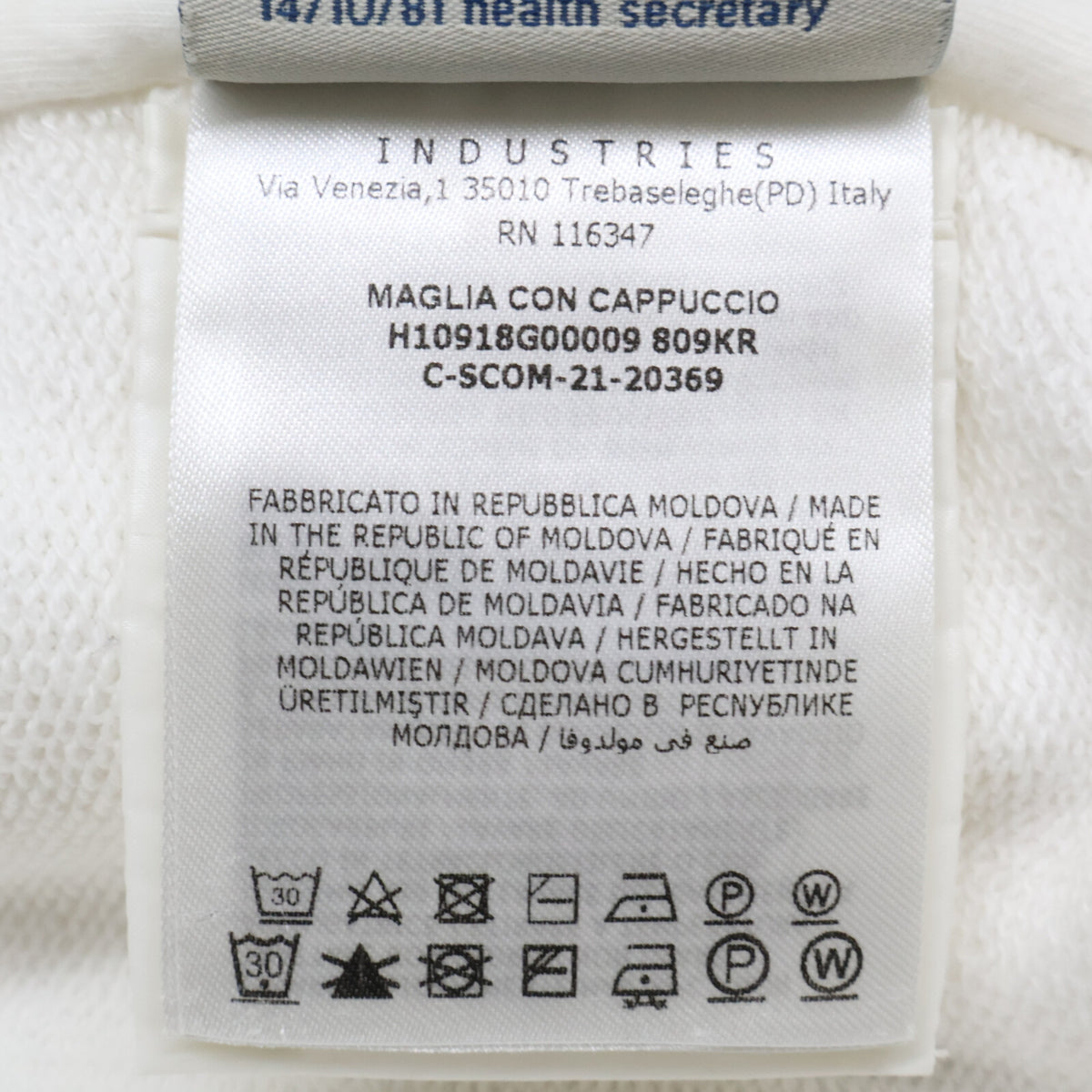 MONCLER Hooded Down Jacket White Size S