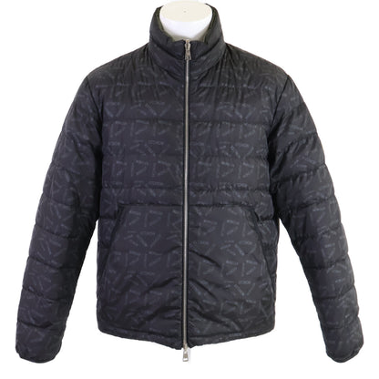 MONCLER Pouctal Reversible Logo Down Jacket Black Size 2
