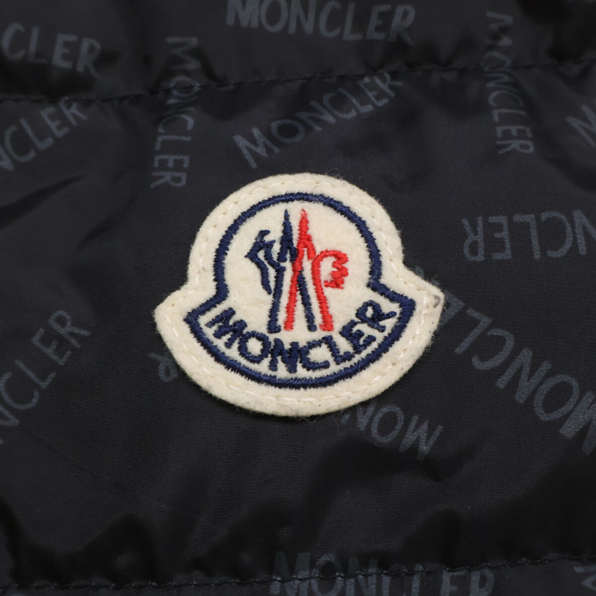 MONCLER Pouctal Reversible Logo Down Jacket Black Size 2