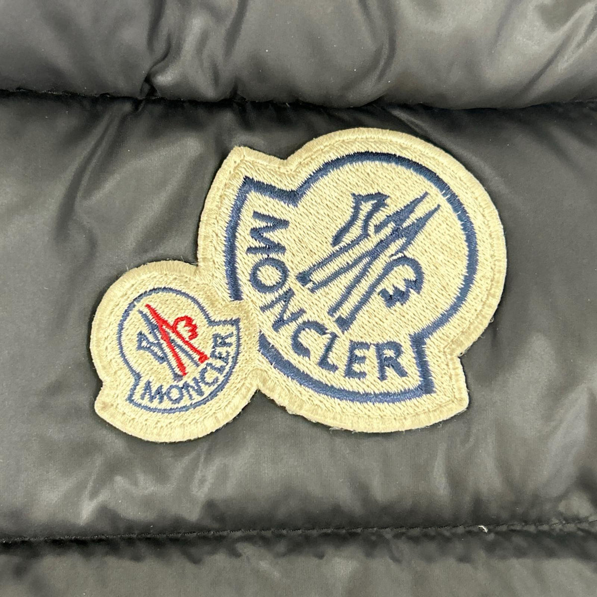 MONCLER BRAMANT Double Logo Patch Hooded Down Jacket Size 1