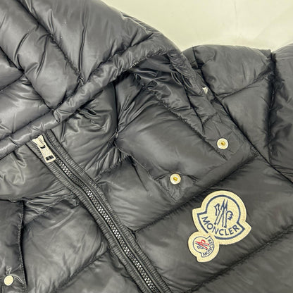MONCLER BRAMANT Double Logo Patch Hooded Down Jacket Size 1