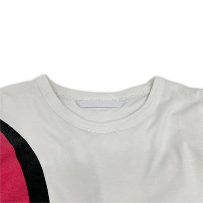 MONCLER 22SS Cotton Large Logo Print T-Shirt White Size M