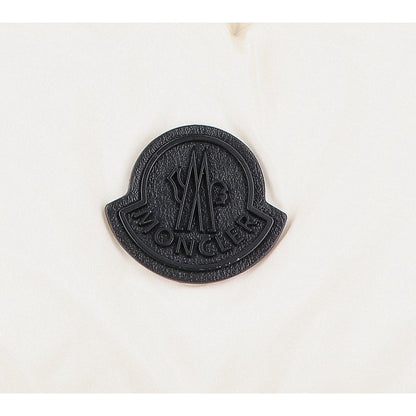 MONCLER LEGERE ZIP TOTE Rubber Logo 2-Way Down Bag White