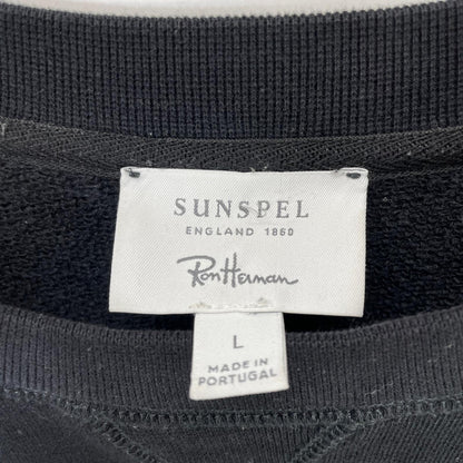 SUNSPEL for Ron Herman Cotton Sweatshirt Black Size L