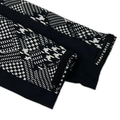 PEARLY GATES Houndstooth Hooded Jacket Black/White Size 6