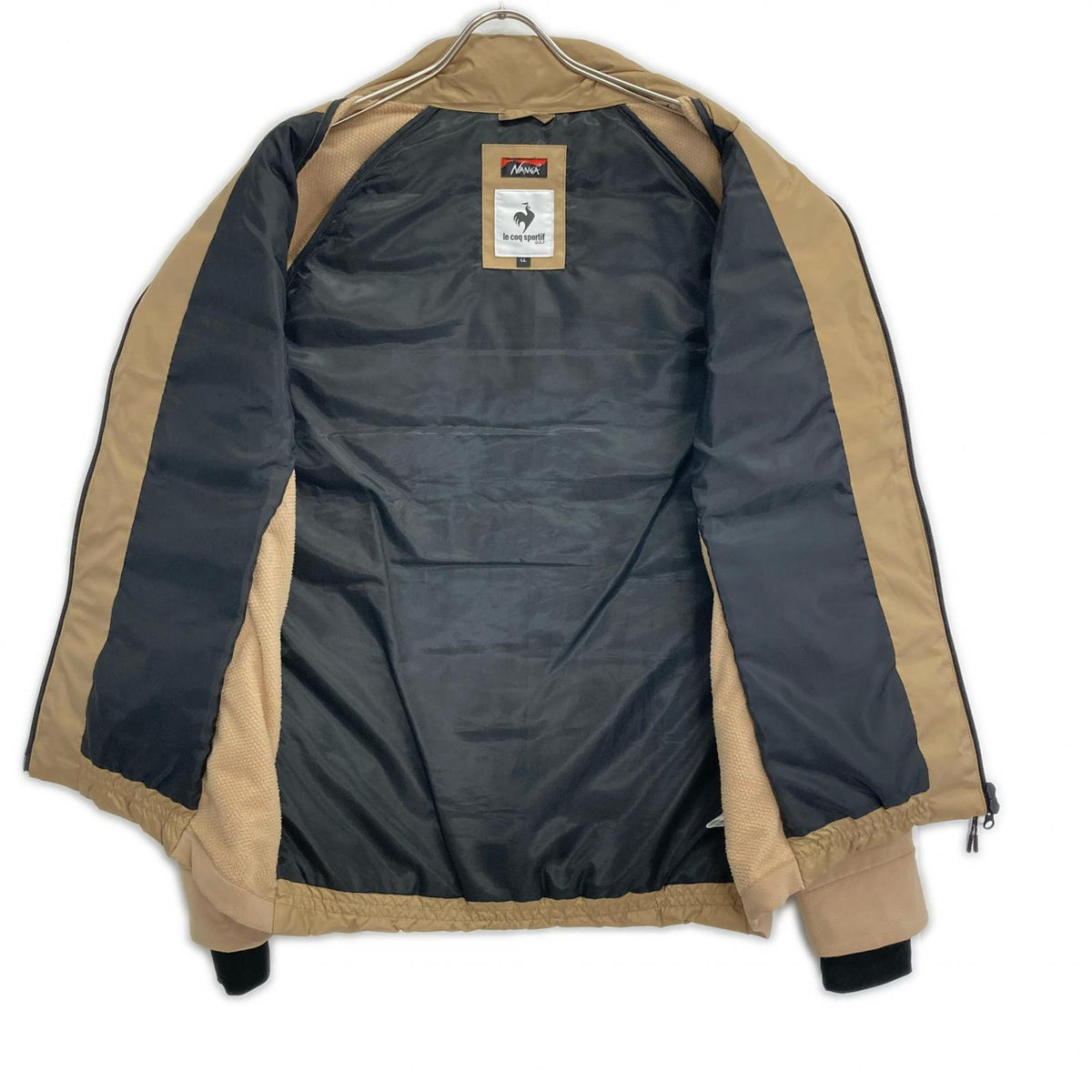 le coq sportif QGMSJL NANGA Quilted Jacket Beige Size LL