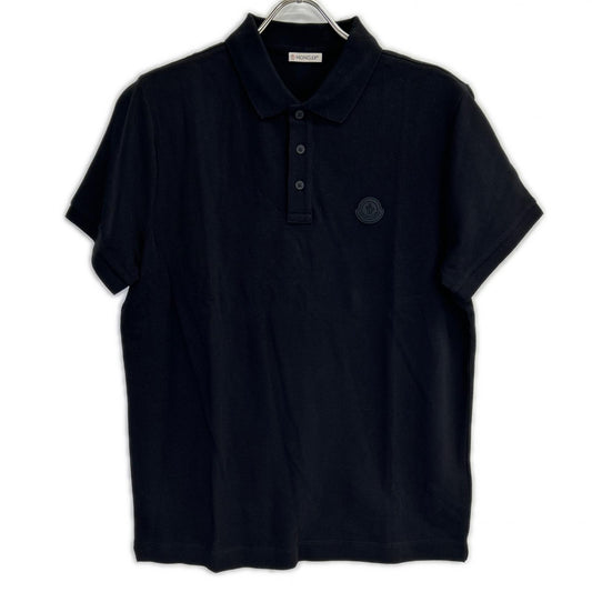 MONCLER 19 Maglia Polo Rubber Patch Short Sleeve Polo Size M