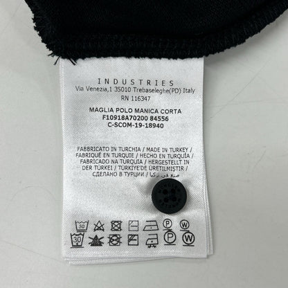 MONCLER 19 Maglia Polo Rubber Patch Short Sleeve Polo Size M