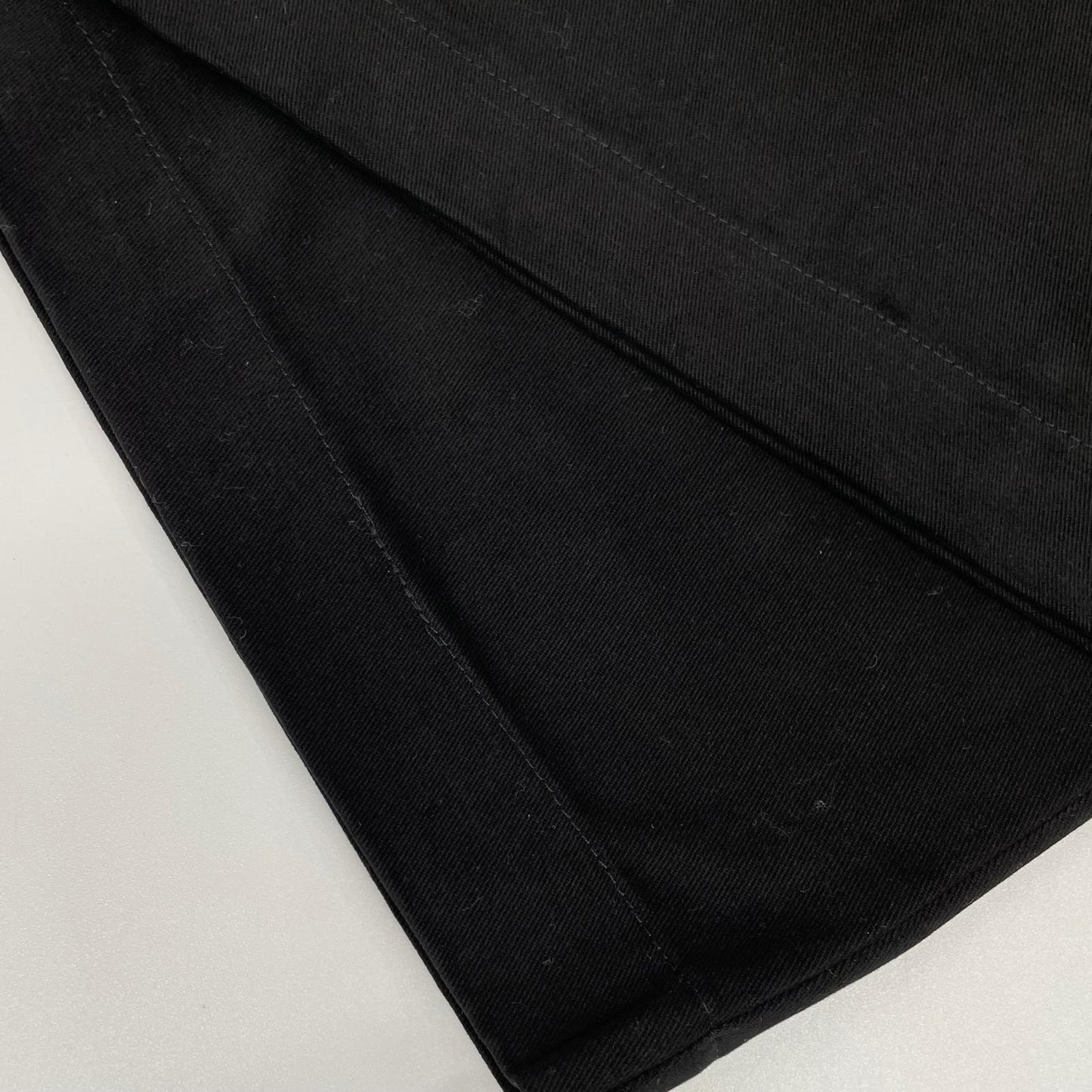 RETOUCH RT-CH01 Black 2-Tuck Wide Slacks Cotton Pants Size M