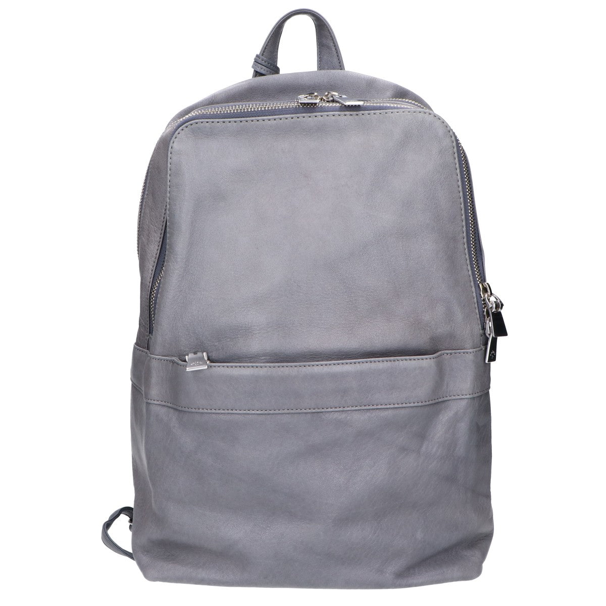 aniary Antique Leather Backpack Gray Size ONE SIZE