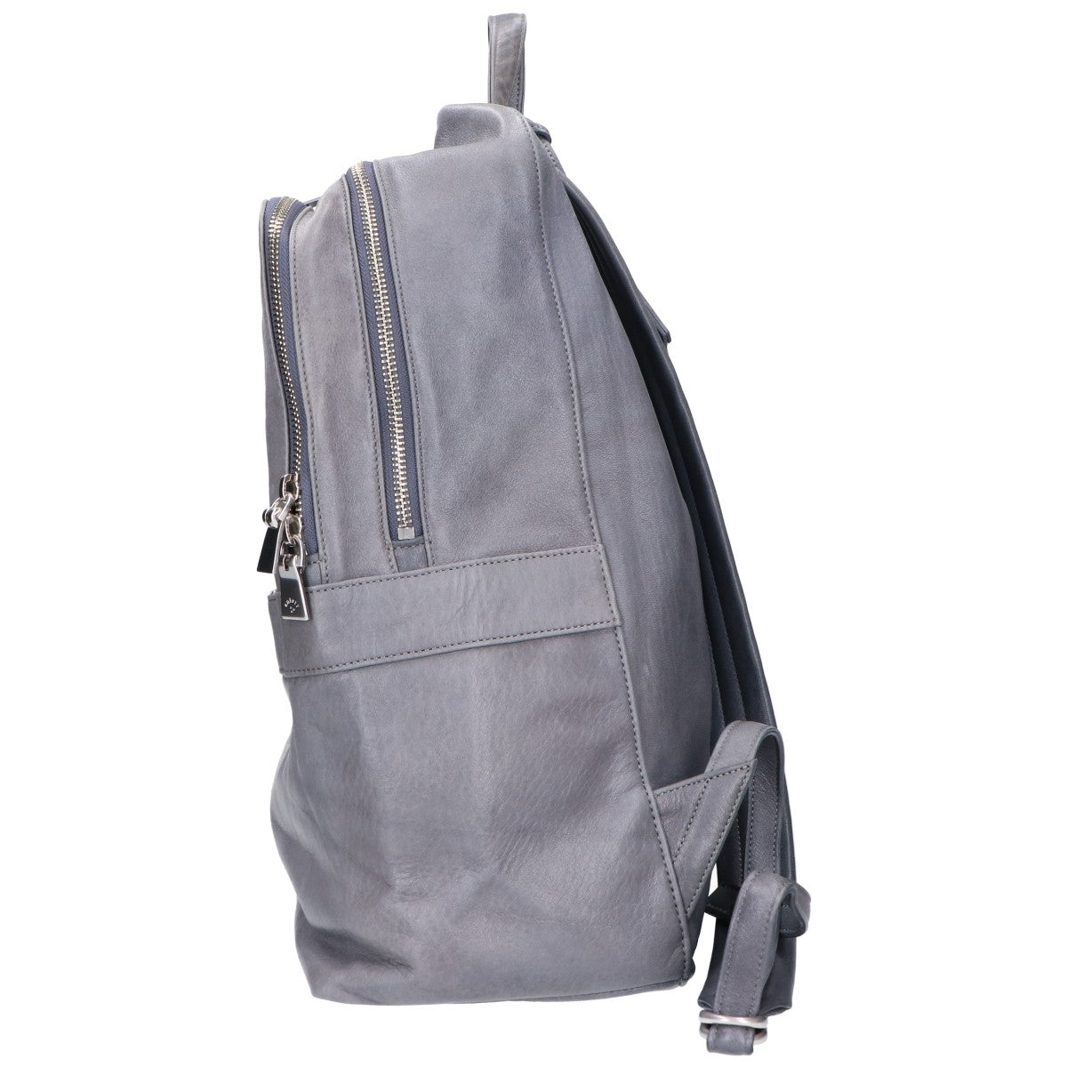 aniary Antique Leather Backpack Gray Size ONE SIZE
