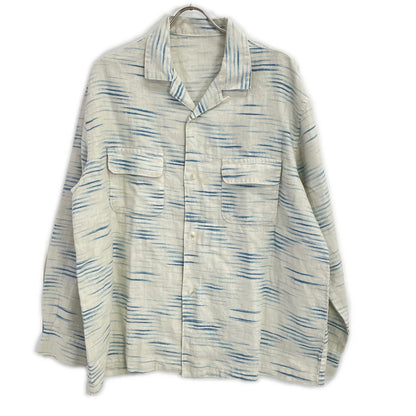 Porter Classic Old France Indigo Print Long Shirt Size 2