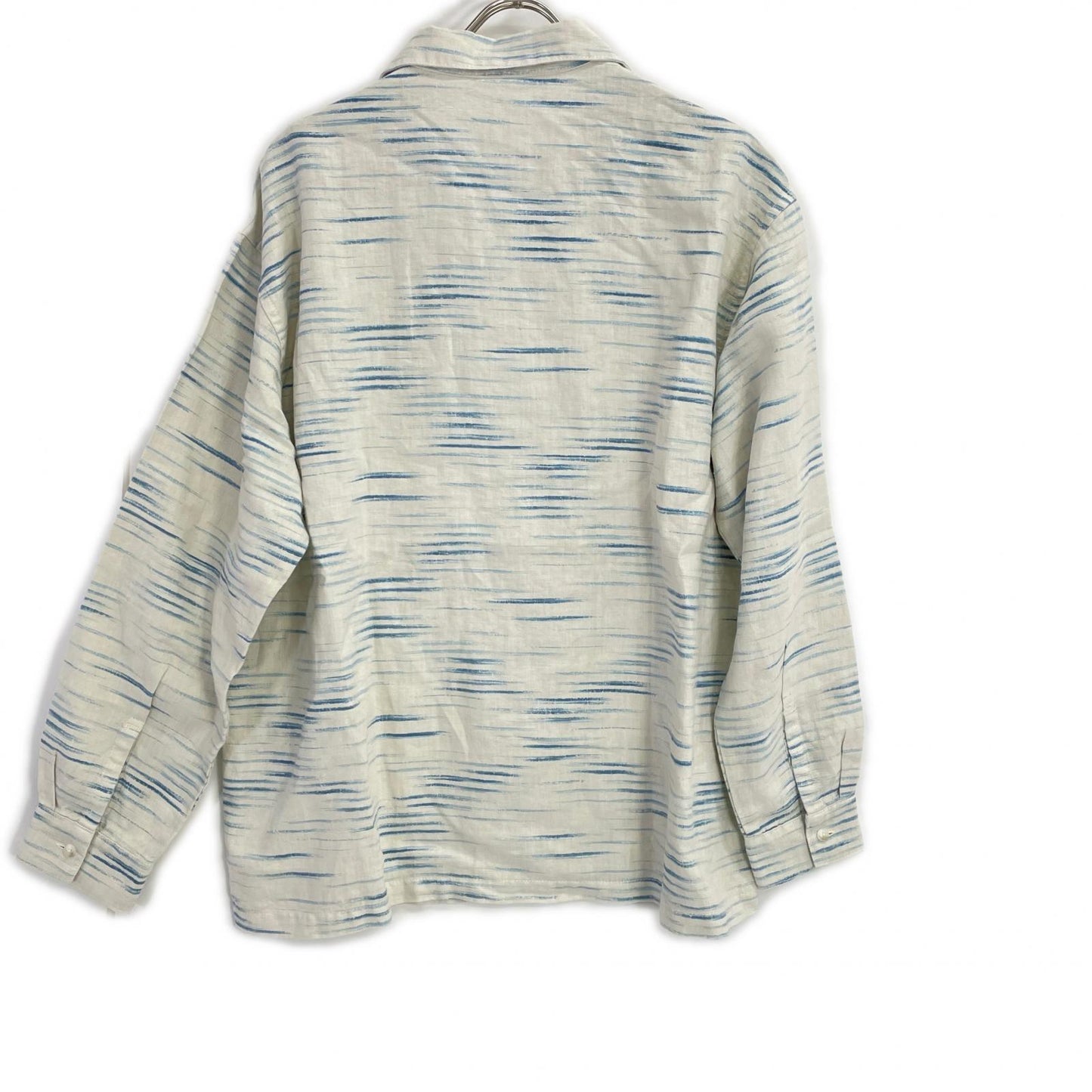 Porter Classic Old France Indigo Print Long Shirt Size 2