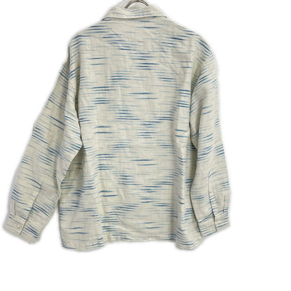 Porter Classic Old France Indigo Print Long Shirt Size 2