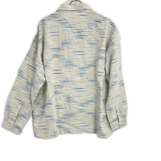 Porter Classic Old France Indigo Print Long Shirt Size 2