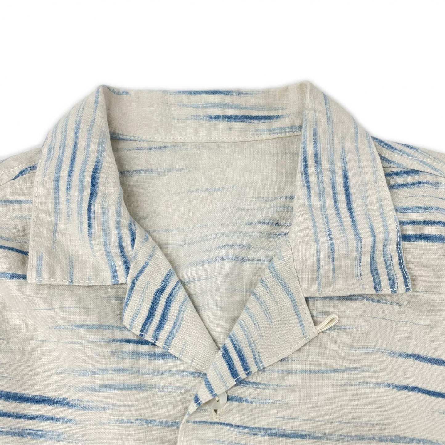 Porter Classic Old France Indigo Print Long Shirt Size 2
