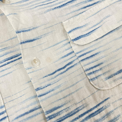 Porter Classic Old France Indigo Print Long Shirt Size 2
