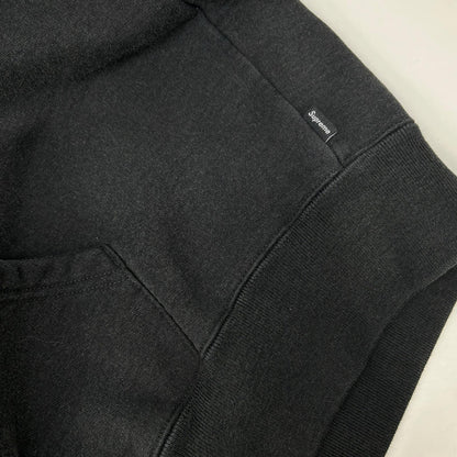 Supreme 26SS Small Box Zip Up Hooded Black Cotton Jacket Size L