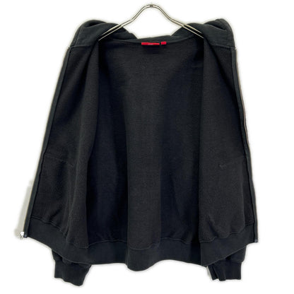 Supreme 26SS Small Box Zip Up Hooded Black Cotton Jacket Size L
