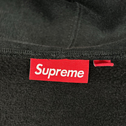 Supreme 26SS Small Box Zip Up Hooded Black Cotton Jacket Size L