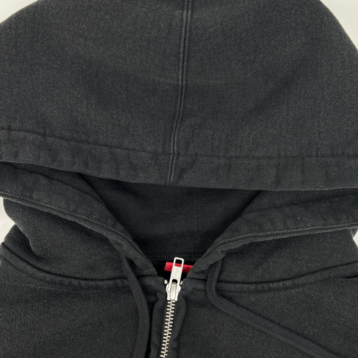 Supreme 26SS Small Box Zip Up Hooded Black Cotton Jacket Size L