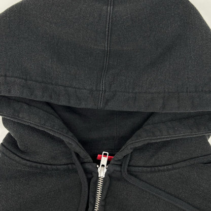 Supreme 26SS Small Box Zip Up Hooded Black Cotton Jacket Size L