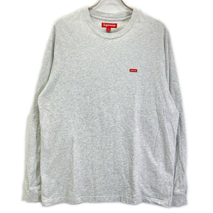 Supreme 25FW Small Box Logo Long Sleeve Gray Cotton Size M
