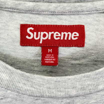 Supreme 25FW Small Box Logo Long Sleeve Gray Cotton Size M
