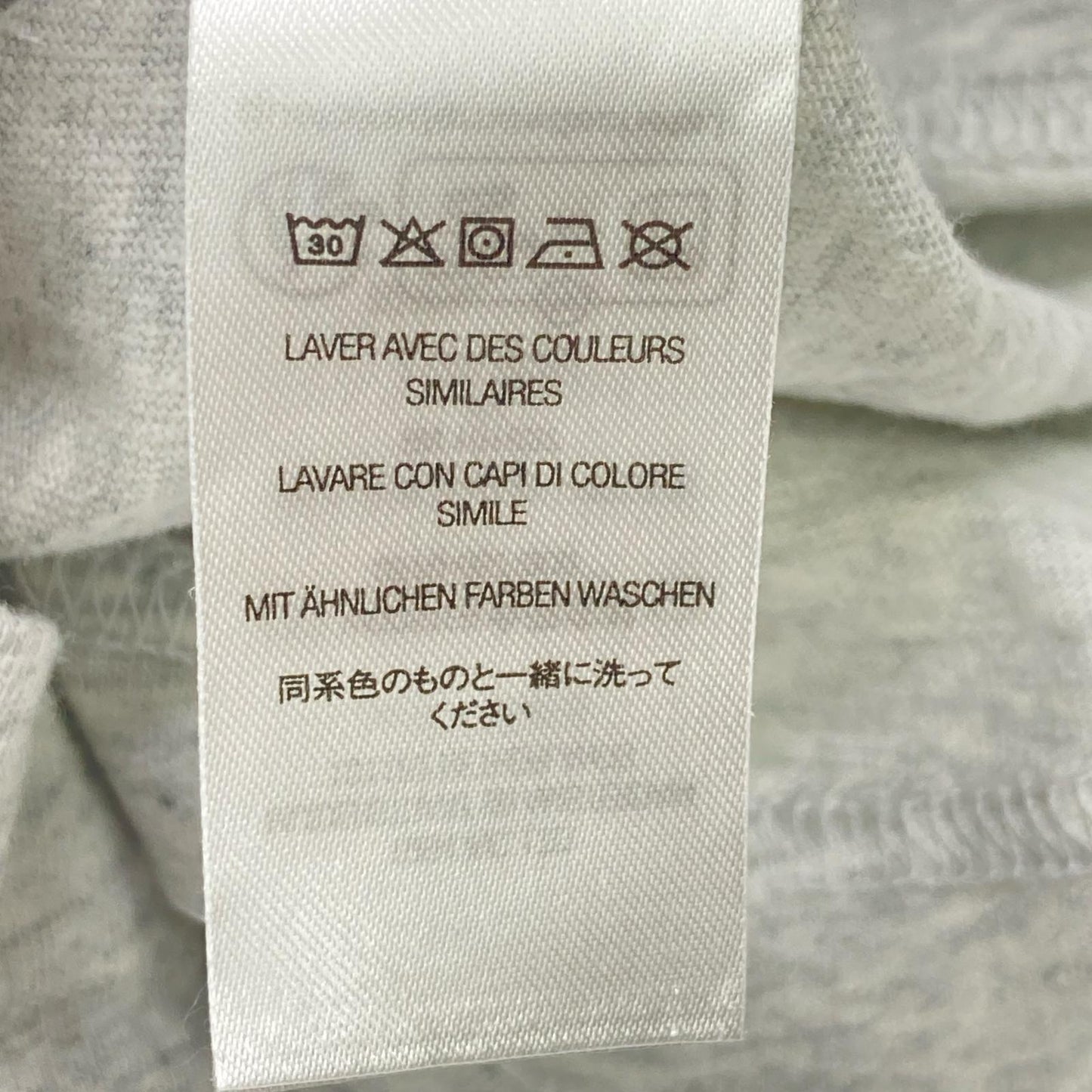 Supreme 25FW Small Box Logo Long Sleeve Gray Cotton Size M