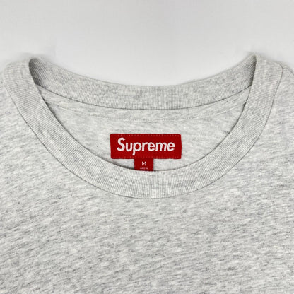 Supreme 25FW Small Box Logo Long Sleeve Gray Cotton Size M