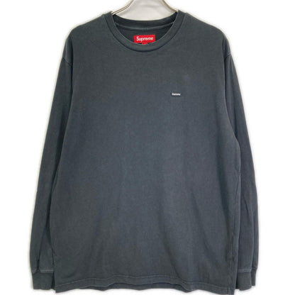 Supreme 25FW Small Box Logo Long Sleeve Black Cotton Size M