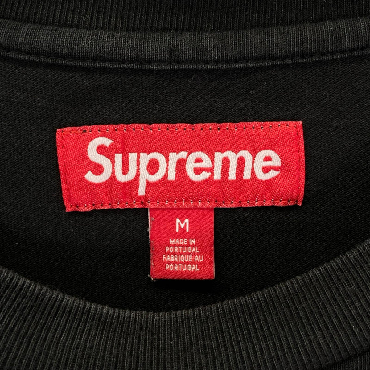 Supreme 25FW Small Box Logo Long Sleeve Black Cotton Size M