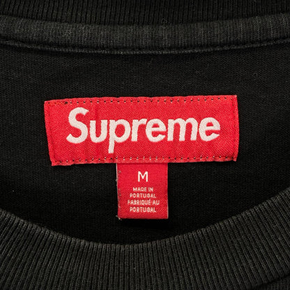 Supreme 25FW Small Box Logo Long Sleeve Black Cotton Size M