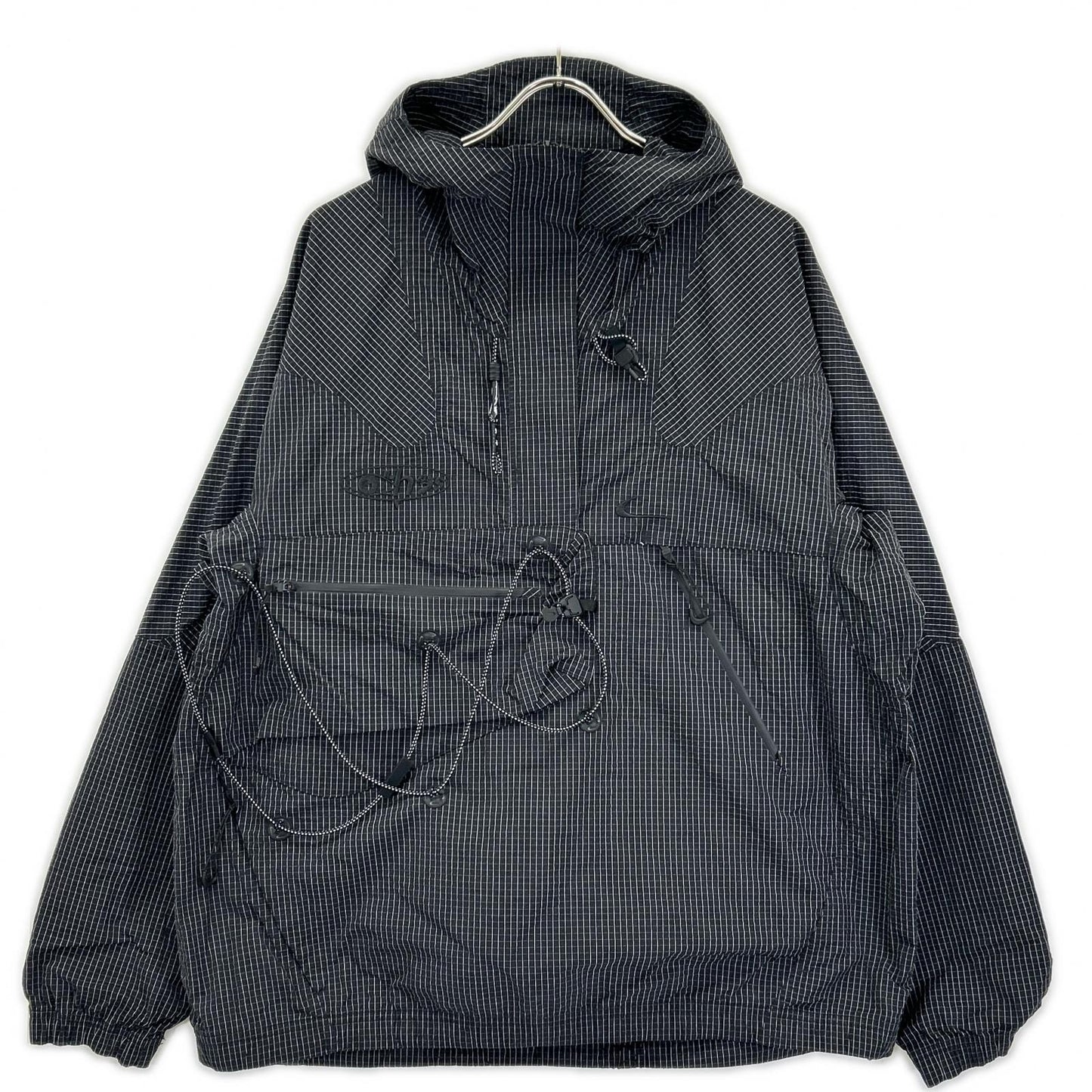 NIKE x Off-White Anorak Jacket Black Nylon Size M