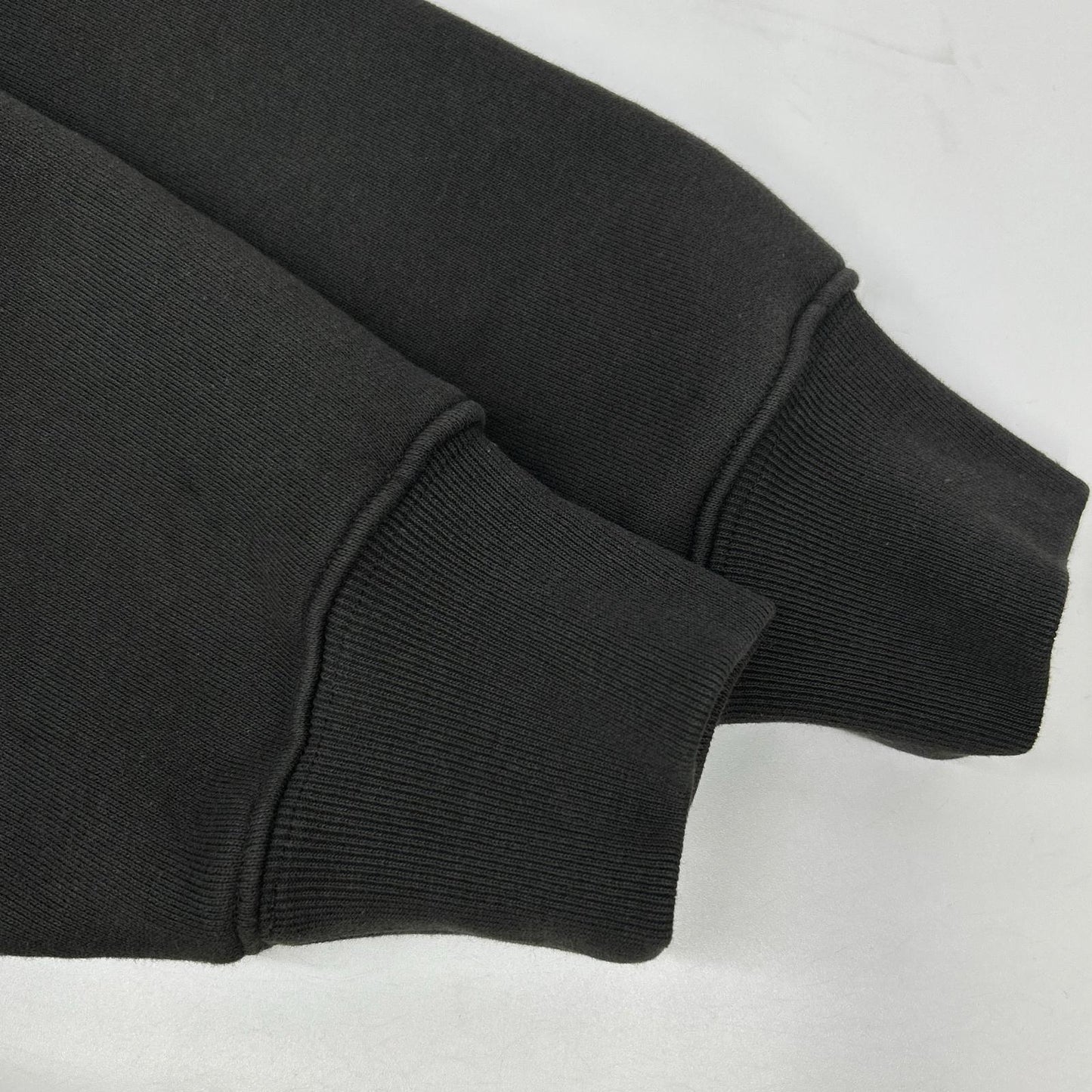 Stussy 25SS Raglan Relaxed Zip Hoodie Charcoal Cotton Jacket Size L