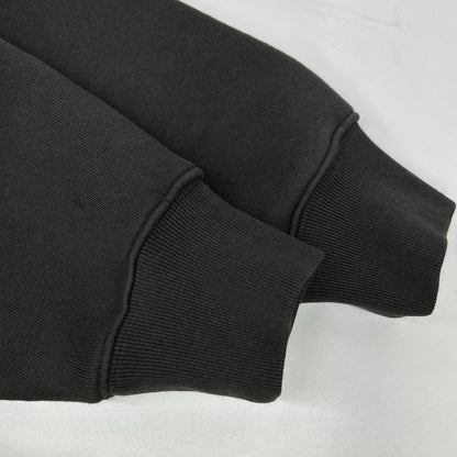 Stussy 25SS Raglan Relaxed Zip Hoodie Charcoal Cotton Jacket Size L
