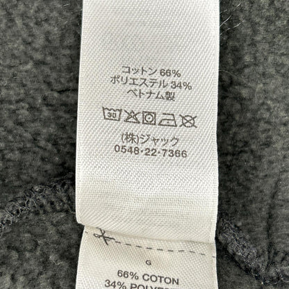 Stussy 25SS Raglan Relaxed Zip Hoodie Charcoal Cotton Jacket Size L